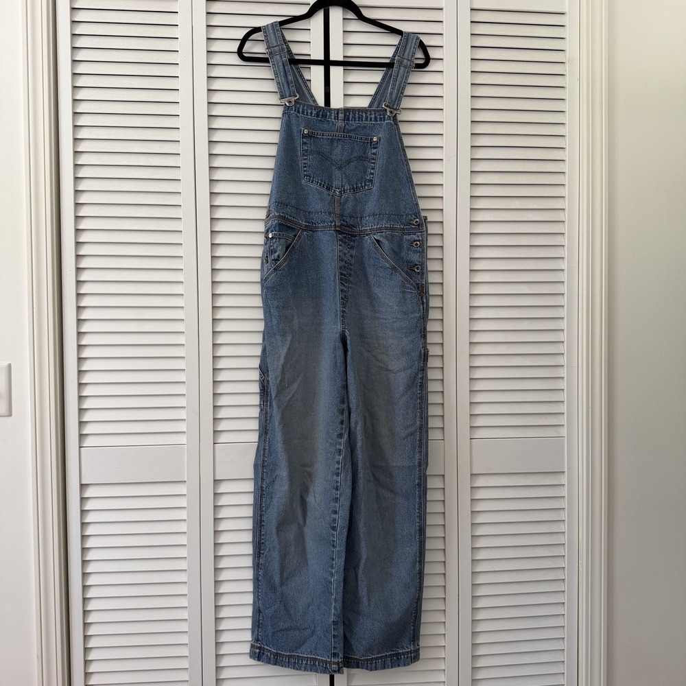 VTG 90s Levis SilverTab Overalls Men Blue Denim Relaxed Size M
